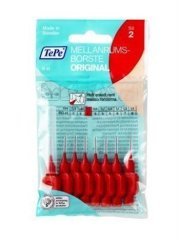 Tepe Arayüz Fırçası Kırmızı 0,5 mm. 8'li