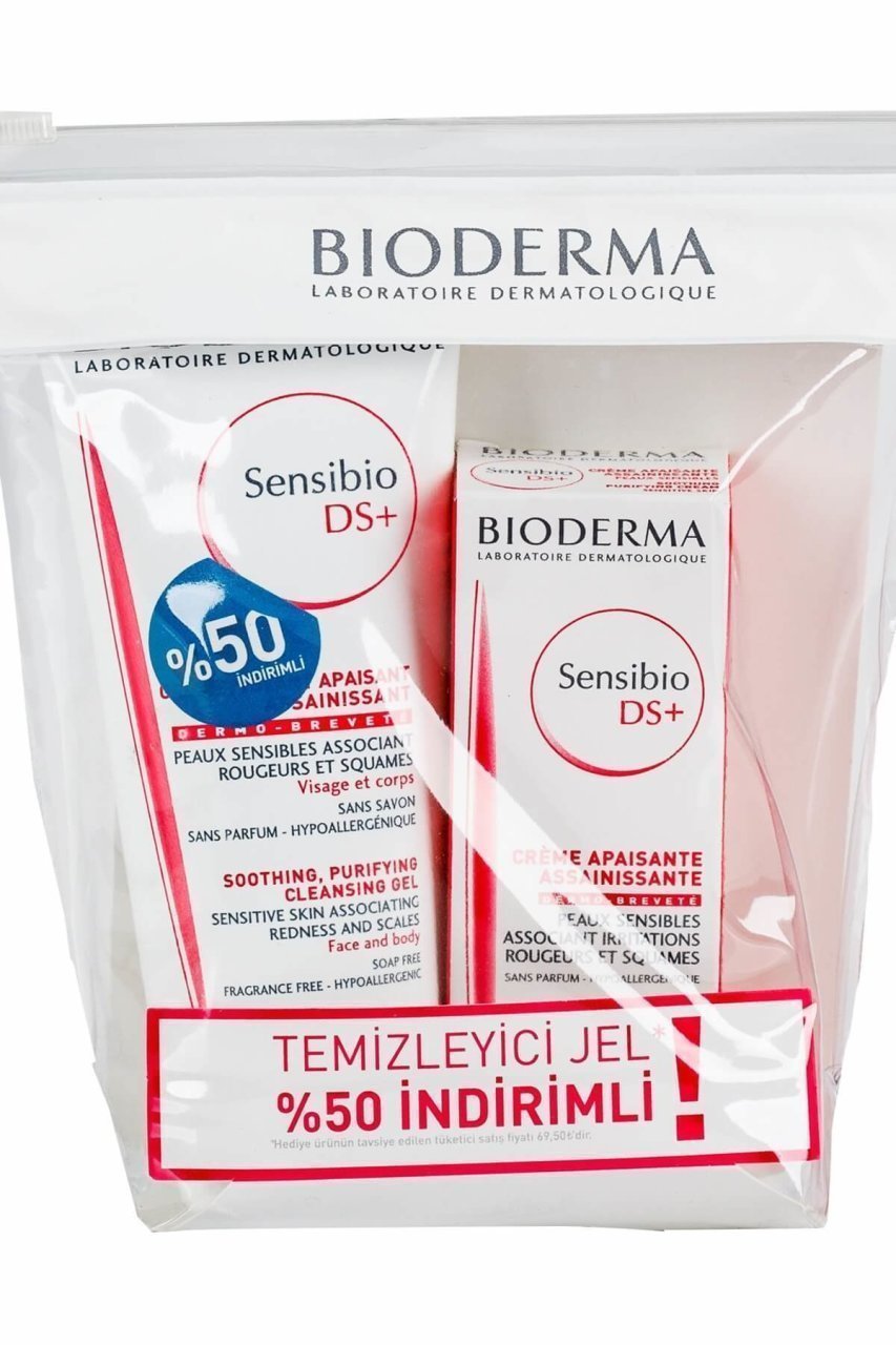 Bioderma Sensibio DS Cream 40 ml. + Sensibio DS Cleansing Gel 200 ml.