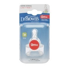 Dr Browns 1. Aşama Dar Ağız Biberon Emziği 302 0 Ay+ 2li