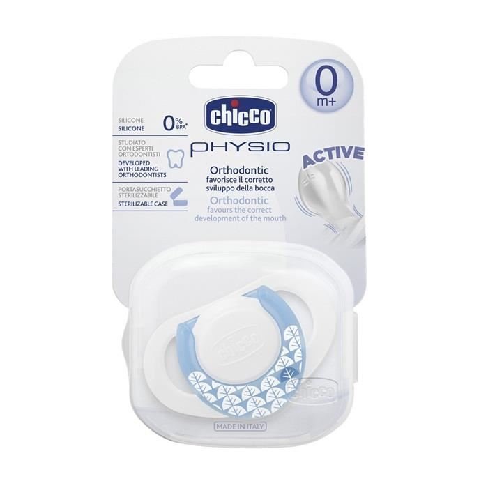 Chicco Emzik Physio Compact Erkek Tekli Silikon 0-6 Ay